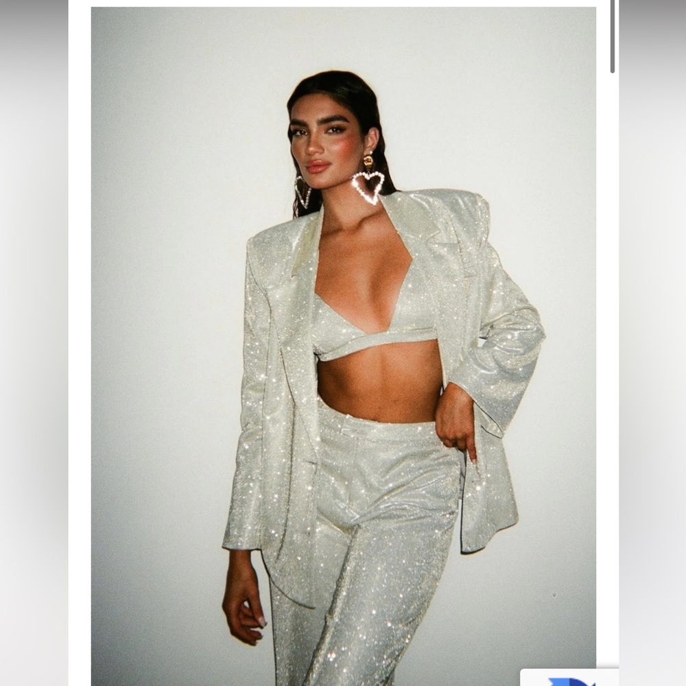 SLA The Label Gold Paloma Blazer + Pants